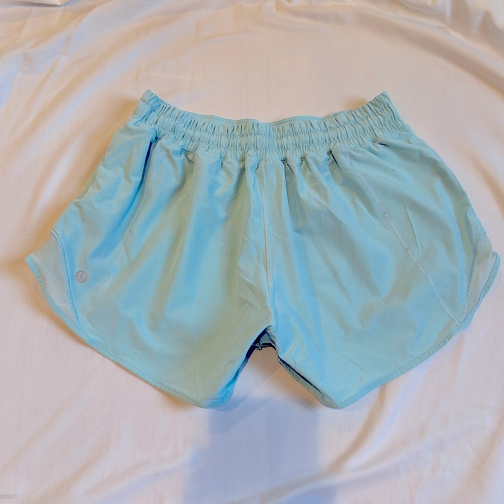 Neon Blue Lululemon 4” Hotty Hot Shorts 🐬